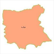 شیپ فایل محدوده سیاسی شهرستان میانه
